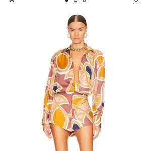 Alessandro dress in abstract maroon by Alexis from Revolve SOLD OUT